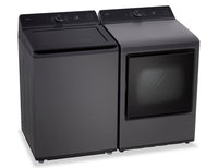 LG 5.8 Cu. Ft. Smart Top-Load Washer with EasyUnload™ and 7.3 Cu. Ft. Electric Dryer with AI Sensing | Laveuse intelligente à chargement par le haut LG 5,8 pi³ avec EasyUnload et sécheuse électrique LG 7,3 pi³ avec détection IA | LGTL8200