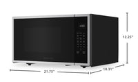 KitchenAid 1.5 Cu. Ft. Countertop Microwave with Steam Clean and Air Fry - Stainless Steel - KMCS522RPS | Four à micro-ondes de comptoir KitchenAid de 0,7 pi³ avec nettoyage à la vapeur et friture à air - acier inoxydable - KMCS522RPS | KMCS522R