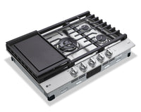 LG 30" Gas Cooktop with UltraHeat™ 22,000 BTU Dual Burner - CBGJ3027S 