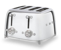 Smeg 4-Slice Long-Slot Toaster - TSF03SSUS|Grille-pain Smeg à fentes longues pour 4 tranches - TSF03SSUS