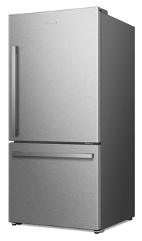 Hisense 31.3" 22.3 Cu. Ft. Bottom-Mount Refrigerator - Stainless Steel - RB22A2FSE | Réfrigérateur Hisense de 22,3 pi³ et de 31,3 po à congélateur inférieur - acier inoxydable - RB22A2F…