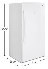 GE 17.3 Cu. Ft. Upright Freezer - FUF17SMRWW 