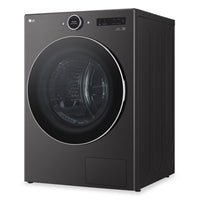 LG 7.8 Cu. Ft. Heat Pump Dryer - Black Steel - Stackable - DLHC6702B | Sécheuse LG de 7,8 pi³ avec pompe à chaleur - acier noir - superposable - DLHC6702B