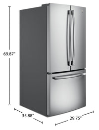 GE 20.8 Cu. Ft. French-Door Refrigerator - GNE21DYRKFS 