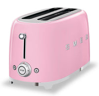 Smeg 4-Slice Long-Slot Toaster - TSF02PKUS|Grille-pain Smeg à fentes longues pour 4 tranches - TSF02PKUS