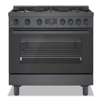 Bosch 800 Series 3.4 Cu. Ft. Industrial-Style Freestanding Gas Range - HGS8645UC 