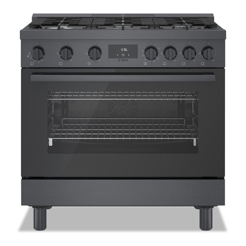 Bosch 800 Series 3.4 Cu. Ft. Industrial-Style Freestanding Gas Range - HGS8645UC 