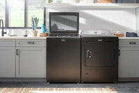 Maytag 5.4 Cu. Ft. Pet Pro Top-Load Washer and 7 Cu. Ft. Gas Dryer - Volcano Black 