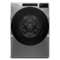 Whirlpool 5.8 Cu. Ft. Front-Load Washer and 7.4 Cu. Ft. Electric Dryer - Chrome Shadow 