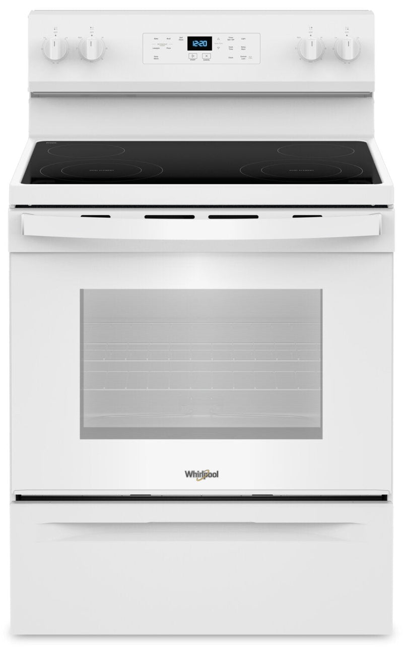 Whirlpool 5.3 Cu. Ft. Electric Range with Self-Clean - White - YWFES3530RW | Cuisinière électrique Whirlpool de 5,3 pi³ avec autonettoyage - blanche - YWFES3530RW