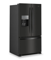 Whirlpool 36" 25 Cu. Ft. French-Door Refrigerator with Ice and Water Dispenser - WRFF3436RB | Réfrigérateur Whirlpool de 36 po et de 25 pi³ à portes françaises avec distributeur d’eau et de glaçons - WRFF3436RB | WRFF34RB