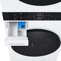 LG 3.1 Washer/4.2 Dryer Cu. Ft. Front-Load High-Efficiency Washtower™ - White - WKHC152HWA | Tour de lavage WashTowerMC haute efficacité LG à chargement frontal avec laveuse de 3,1 pi³ et séche…