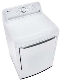 LG 7.3 Cu. Ft. Electric Dryer - White - DLE6100W | Sécheuse électrique LG de 7,3 pi³ - blanche - DLE6100W