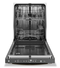 GE 24" 47 dBA Built-In Top-Control Dishwasher with Dry Boost Technology - Slate - GDT650SMVES | Lave-vaisselle encastré GE à 47 dBA de 24 po avec commandes sur le dessus et technologie de séchage …