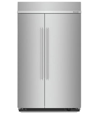 KitchenAid 30 Cu. Ft. Built-In Side-by-Side Refrigerator - KBSN708MPS 