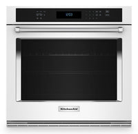 KitchenAid 30" 5 Cu. Ft. Electric Single Wall Oven with Air Fry - White - KOES530PWH | Four mural simple électrique KitchenAid de 5 pi³ et de 30 po avec friture à air - blanc - KOES530PWH