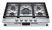 LG 30" Gas Cooktop with UltraHeat™ 22,000 BTU Dual Burner - CBGJ3027S 