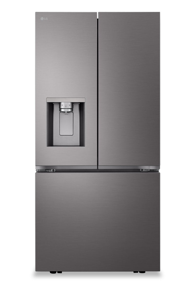 LG 33" 25 Cu. Ft. French-Door Refrigerator with Dual Ice Makers - Black Stainless Steel - LF25S6330D | Réfrigérateur LG de 33 po et de 25 pi³ à portes françaises avec machine à glaçons double - acier inoxydable noir - LF25S6330D | LF25S63D