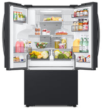 Samsung 36" 31 Cu. Ft. Full Depth French-Door Refrigerator - Matte Black Steel - RF32CG5400MTAA | Réfrigérateur Samsung de 31 pi³ et de 36 po pleine profondeur à portes françaises - acier noir mat -…