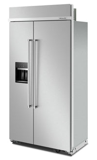 KitchenAid 25.1 Cu. Ft. Built-In Side-by-Side Refrigerator - KBSD702MPS 