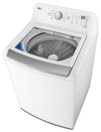 LG 5.6 Cu. Ft. Top-Load High-Efficiency Washer - White - WT7155CW | Laveuse haute efficacité LG à chargement par le haut de 5,6 pi³ - blanche - WT7155CW