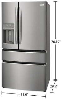 Frigidaire Gallery 21.5 Cu. Ft. 4-Door French-Door Refrigerator - GRMC2273CF 