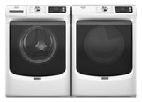 Maytag 5.8 Cu. Ft. Pet Pro Smart Front-Load Washer and 7.4 Cu. Ft. Gas Dryer - White | Laveuse intelligente à chargement frontal Pet Pro de 5,8 pi3 et sécheuse à gaz de 7,4 pi3 de Maytag – blanches | MAFL702Z