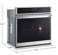 LG 4.7 Cu. Ft. Smart Single Wall Oven with Air Fry - WSEP4723F 