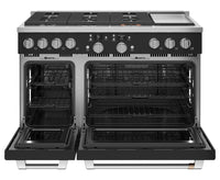 Café 48" Commercial-Style Dual Fuel Range with Griddle - C2Y486P3TD1 