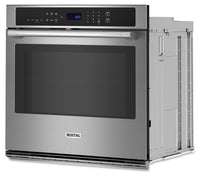 Maytag 4.3 Cu. Ft. Single Wall Oven with Air Fry and Basket - MOES6027LZ 