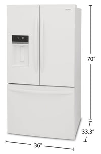 Frigidaire 27.8 Cu. Ft. French-Door Refrigerator - FRFS2823AW 