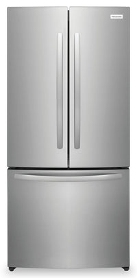 Frigidaire 31.3" 17.6 Cu. Ft. Counter-Depth French-Door Refrigerator - Brushed Steel - FRFG1723AV | Réfrigérateur Frigidaire de 17,6 pi³ et de 31,3 po de profondeur comptoir à portes françaises - acie…