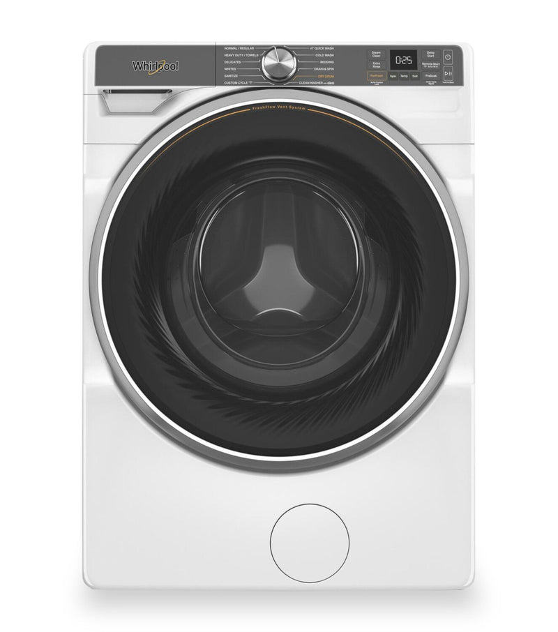 Whirlpool 5.8 Cu. Ft. Front-Load Washer with FreshFlow™ Vent System and AI Intelligent Wash - WFW6720RW | Laveuse Whirlpool à chargement frontal de 5,8 pi³ avec système de ventilation FreshFlowMC et lavage intelligent par IA - WFW6720RW | WFW6720W