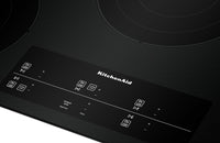 KitchenAid 36" Electric Cooktop with Touch-Activated Controls - KCES956KBL 