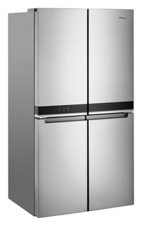 Whirlpool 19.4 Cu. Ft. 4-Door French-Door Refrigerator - WRQA59CNKZ - Refrigerator in FingerPrint Resistant Metallic Steel