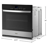 Whirlpool 30" 5 Cu. Ft. Electric Single Wall Oven - Stainless Steel - WOES3030LS | Four mural simple électrique Whirlpool de 5 pi³ et de 30 po - acier inoxydable - WOES3030LS