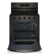 Whirlpool 5 Cu. Ft. Gas Range with Air Fry and Self-Clean - Black Stainless Steel - WFGS5030RV | Cuisinière à gaz Whirlpool de 5 pi³ avec friture à air et autonettoyage - acier inoxydable noir - WFGS5030RV | WFGS50RV