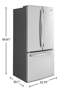 GE 18.6 Cu. Ft. Counter-Depth French-Door Refrigerator - GWE19JYLFS 