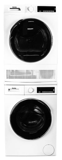 Danby 2.2 Cu. Ft. Compact Front-Load Washer with Steam and 4 Cu. Ft. Condensing Dryer - White  | Laveuse à la vapeur à chargement frontal compacte 2,2 pi³ et sécheuse à condenseur 4 pi3 de Danby - blanches  | DAFL022D