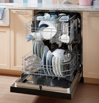 GE 24" 47 dBA Built-In Top-Control Dishwasher with Dry Boost Technology - Slate - GDT650SMVES | Lave-vaisselle encastré GE à 47 dBA de 24 po avec commandes sur le dessus et technologie de séchage …