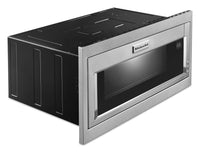 KitchenAid 1.1 Cu. Ft. Built-In Low Profile Microwave and Slim Trim Kit - YKMBT5011KS 