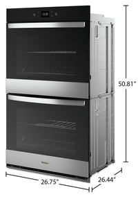 Whirlpool 8.6 Cu. Ft. Smart Double Wall Oven - WOED5027LZ 