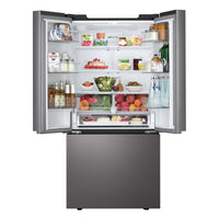 LG 25 Cu. Ft. Smart French-Door Refrigerator with Ice Maker - Black Stainless Steel - LF25S6200D | Réfrigérateur intelligent LG de 25 pi³ à portes françaises avec machine à glaçons - acier inoxydable noir - LF25S6200D | LF25S62D