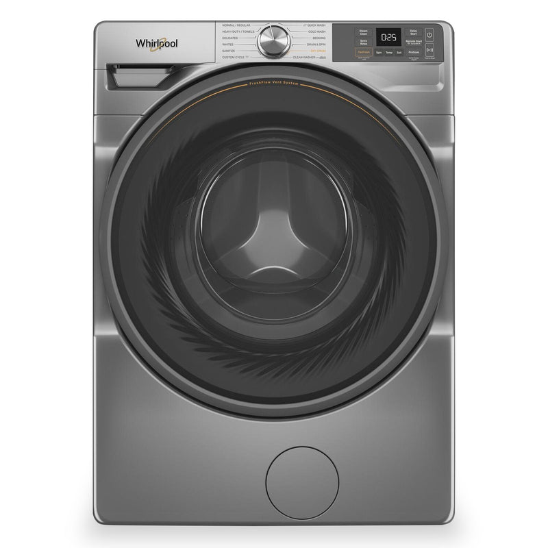 Whirlpool 5.2 Cu. Ft. Smart Front-Load Washer with FreshFlow™ Vent System - Radiant Silver - WFW5720RR | Laveuse intelligente Whirlpool à chargement frontal de 5,2 pi³ avec système de ventilation FreshFlowMC - argenté radieux - WFW5720RR | WFW5720R