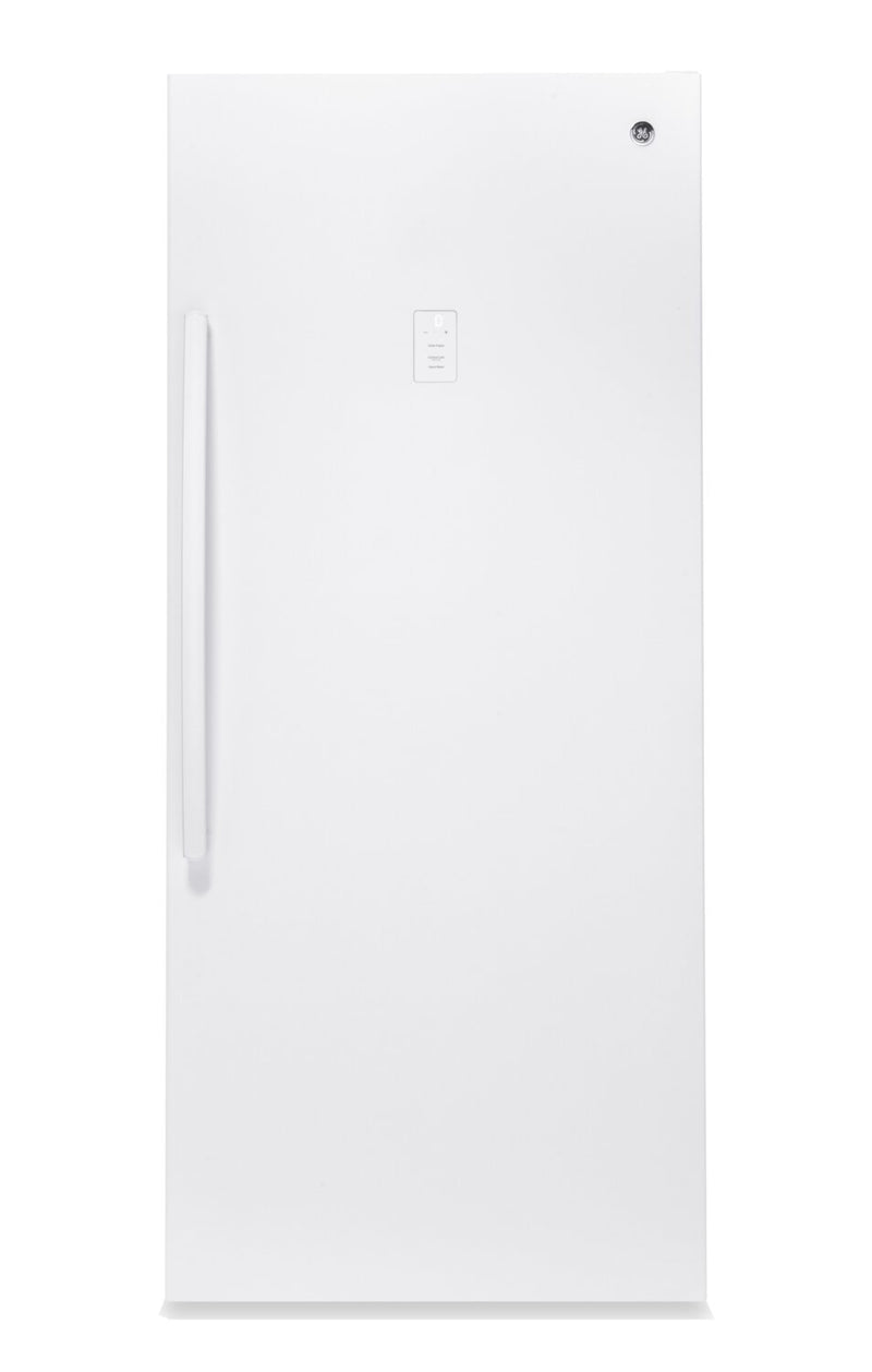 GE 21.3 Cu. Ft. Frost-Free Upright Freezer - White - FUF21SMRWW | Congélateur vertical GE sans givre de 21,3 pi³ - blanc - FUF21SMRWW | FUF21SWW