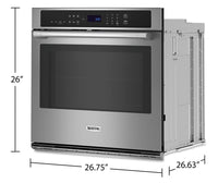 Maytag 4.3 Cu. Ft. Single Wall Oven with Air Fry and Basket - MOES6027LZ 