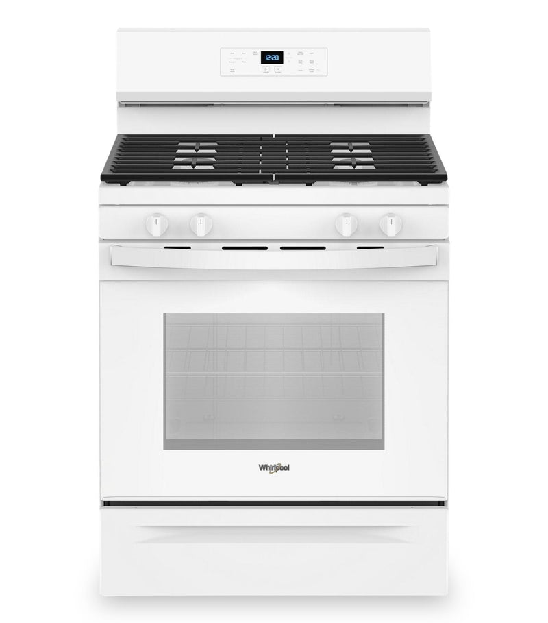 Whirlpool 30" 5.3 Cu. Ft. Gas Range with SpeedHeat™ Burner - WFGS3530RW | Cuisinière à gaz Whirlpool de 5,3 pi³ et de 30 po avec brûleur SpeedHeatMC - WFGS3530RW | WFGS353W