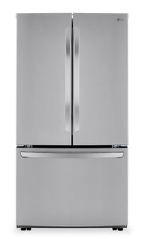 LG 36" 29 Cu. Ft. French-Door Refrigerator - Smudge Proof Stainless Steel - LRFCS29D6S | Réfrigérateur LG de 29 pi³ et de 36 po à portes françaises - acier inoxydable Smudge-ProofMD - LRFCS…