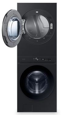 Samsung 5.3 Cu. Ft. Front-Load Steam Laundry Hub - Black Stainless Steel - WH46DBH550EVAC | Tour de lavage Laundry HubMC à la vapeur Samsung à chargement frontal de 5,3 pi³ - acier inoxydable …