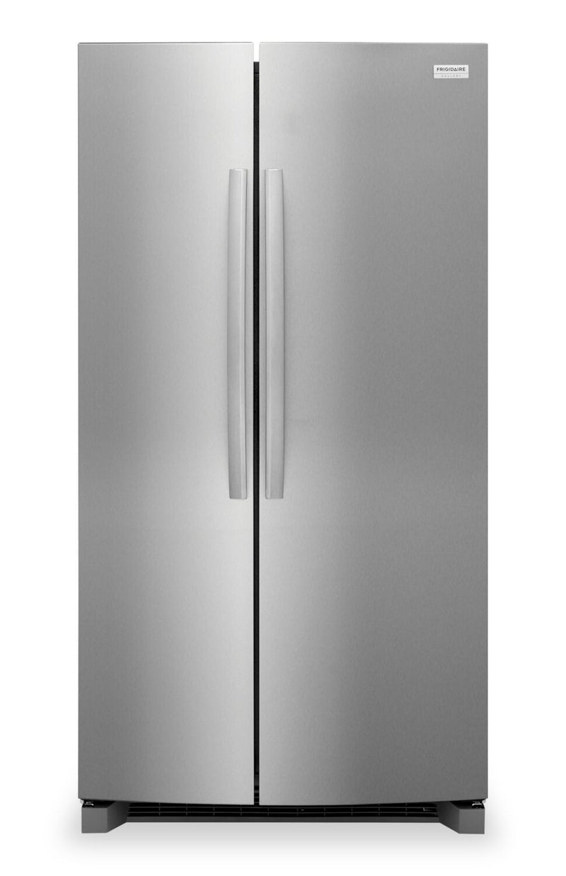 Frigidaire Gallery 36" 26 Cu. Ft. Side-by-Side Refrigerator - Stainless Steel - GRSN2620AF | Réfrigérateur Frigidaire Gallery de 26 pi3 et de 36 po à compartiments juxtaposés - acier inoxydable - GRSN2620AF | GRSN26AF